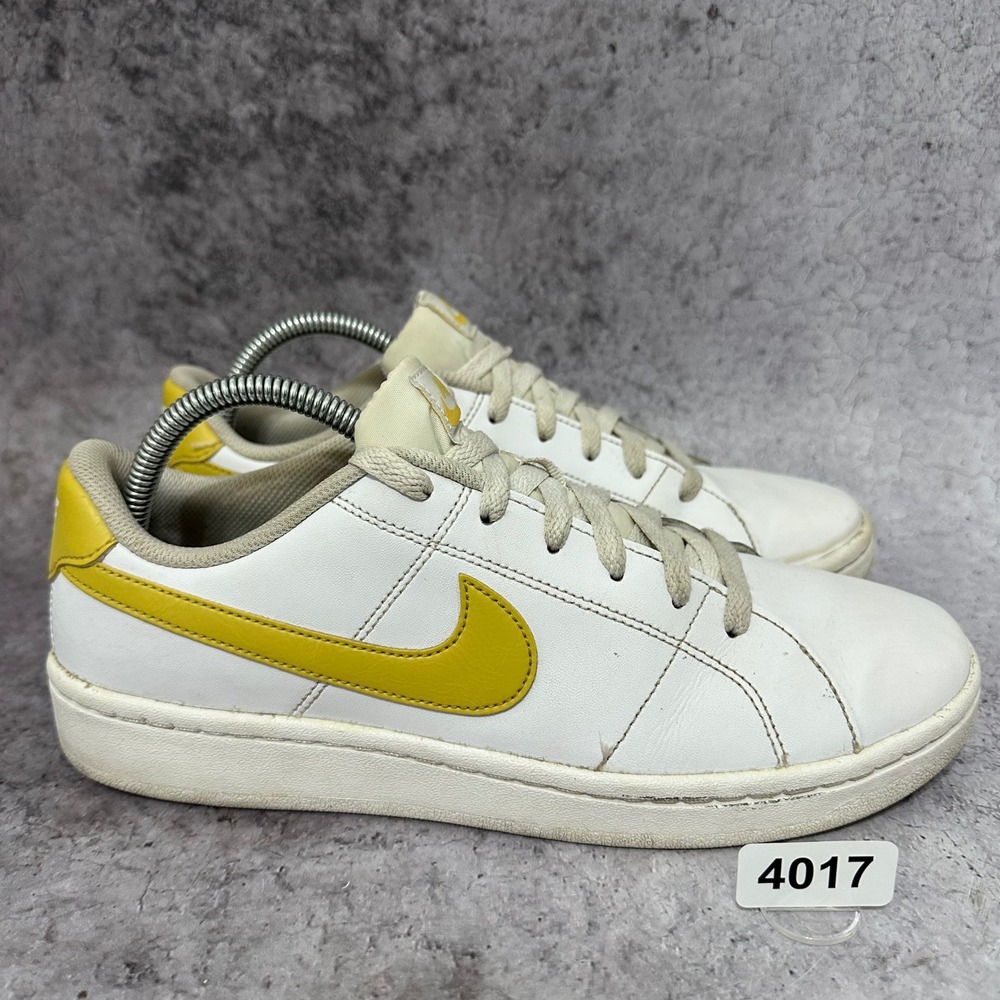 Nike Court Royale 2 Womens 10 White Saturn Gold Sneakers CU9038-107 Low Top